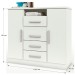 Cômoda Canadá 2 Portas 4 Gavetas Branco - Panorama Móveis