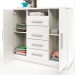 Cômoda Canadá 2 Portas 4 Gavetas Branco - Panorama Móveis