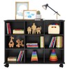 Cômoda Infantil 9 Prateleiras Preto Fosco 1478 - Qmovi