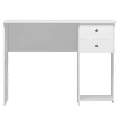 Mesa para Escritório 2 Gavetas 1 Prateleira Branco 4115 - Qmovi