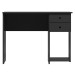 Mesa para Escritório 2 Gavetas 1 Prateleira Preto Fosco 4115 - Qmovi