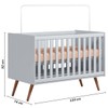 Berço Mini Cama Encanto Cinza - Qmovi