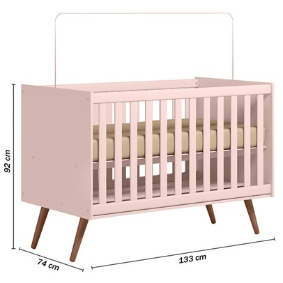 Berço Mini Cama Encanto Rosa - Qmovi
