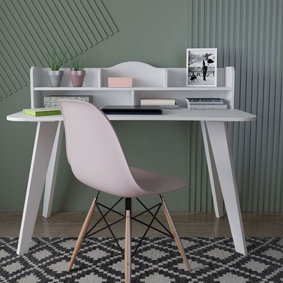 Mesa Escrivaninha Sofia Branco - Artely Móveis