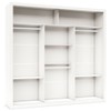 Guarda-Roupa Casal Apolo 3 Portas com Espelho Branco - Pnr Móveis