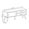 Rack para TV Até 60 Polegadas Lotus 1 Porta Preto - Artely Móveis