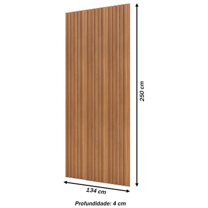 Painel para TV Até 55 Polegadas Freijó - Pradel