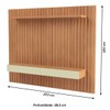 Painel para TV Até 65 Polegadas 2 Gavetas 1 Prateleira 100% Mdf Freijó/Off White Tb182 - Pradel