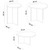 Mesa de Centro Delta Cedro/Off White - Artely Móveis