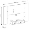 Painel para TV Até 42 Polegadas Cine Flex C/ Suporte para TV Cedro/Off White - Artely