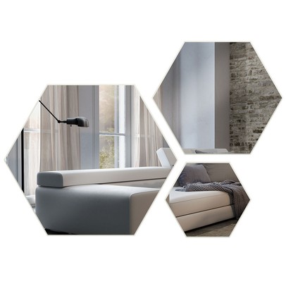 Espelho Kit 3 Peças 100% Mdf Off White Es13 - Dalla Costa