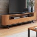 Rack para TV Até 60 Polegadas 2 Gavetas 100% Mdf Freijo/Preto Fosco Tb302 - Dalla Costa