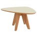 Mesa de Centro Orgânica 100% Mdf Off White/Freijo Tb613 - Dalla Costa