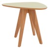 Mesa de Canto Orgânica 100% Mdf Off White/Freijo Tb614 - Dalla Costa