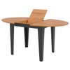 Mesa de Madeira Extensível Freijó/Preto Fosco - Dalla Costa