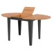 Mesa de Madeira Extensível Freijó/Preto Fosco - Dalla Costa