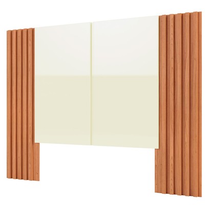 Cabeceira Casal 100% Mdf Off White/Freijo Tw153 - Dalla Costa