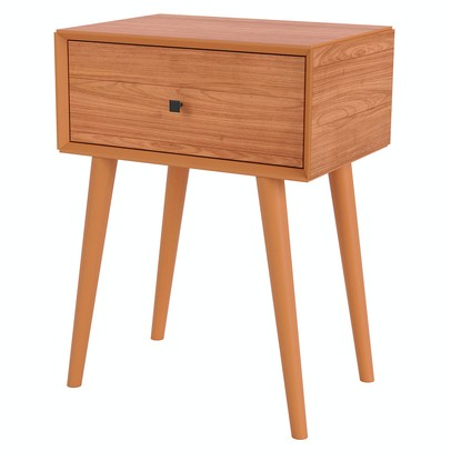 Mesa de Cabeceira 1 Gaveta 100% Mdf Freijo Tw49 - Dalla Costa