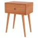 Mesa de Cabeceira 1 Gaveta 100% Mdf Freijo Tw49 - Dalla Costa