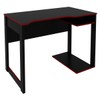 Quarto Gamer 4 Prateleiras Preto/Vermelho - Pnr Móveis