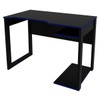 Quarto Gamer 4 Prateleiras Preto/Azul - Pnr Móveis