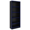Quarto Gamer 4 Prateleiras Preto/Azul - Pnr Móveis
