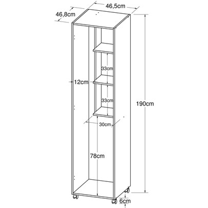 Armário Multiuso 1 Porta Ar4000 - Art In Móveis