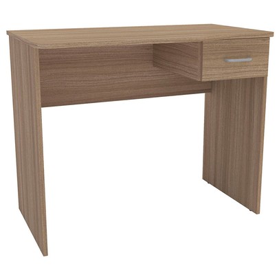 Mesa Escrivaninha Arapeí 1 Gaveta Castanho - Politorno