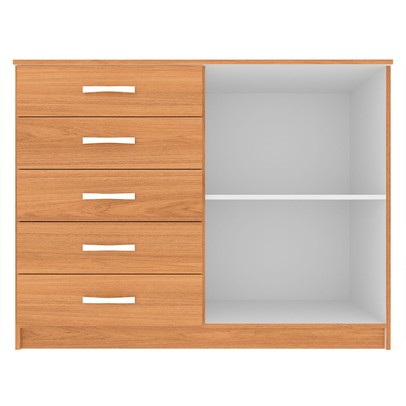 Cômoda 2 Portas 5 Gavetas Cp254 Cinnamomo - Evidencia Móveis