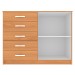 Cômoda 2 Portas 5 Gavetas Cp254 Cinnamomo - Evidencia Móveis