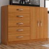Cômoda 2 Portas 5 Gavetas Cp254 Cinnamomo - Evidencia Móveis