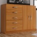 Cômoda 2 Portas 5 Gavetas Cp254 Cinnamomo - Evidencia Móveis