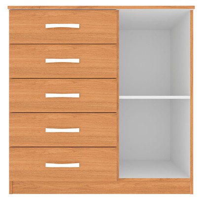 Cômoda 1 Porta 5 Gavetas Cp154 Cinnamomo - Evidencia Móveis