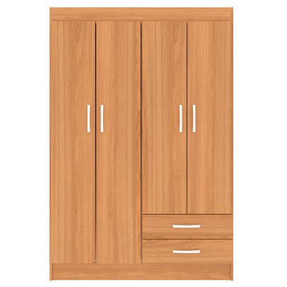 Guarda-Roupa Solteiro Atalaia 4 Portas Cinnamomo - Evidencia Móveis