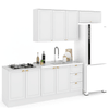 Cozinha Compacta Veneza 8 Portas 3 Gavetas 100% Mdf Americana Branco - Panorama Móveis