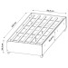 Base de Cama Box Solteiro Libia 88 X188 Cm Branco - Viero Móveis