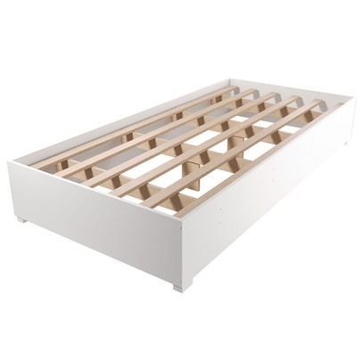 Base de Cama Box Solteiro Libia 88 X188 Cm Branco - Viero Móveis