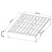 Base de Cama Box Casal Libia 138 X 188 Cm Mel - Viero Móveis