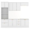Cozinha Completa Atlanta 10 Portas 5 Gavetas 100% Mdf Americana Branco - Panorama Móveis