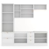 Cozinha Completa Atlanta 10 Portas 5 Gavetas 100% Mdf Americana Branco - Panorama Móveis