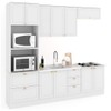 Cozinha Completa Atlanta 10 Portas 5 Gavetas 100% Mdf Americana Branco - Panorama Móveis