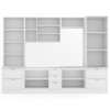 Cozinha Completa Chicago 12 Portas 7 Gavetas 100% Mdf Americana Branco - Panorama Móveis