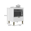 Armário de Cozinha para Cooktop 4 Bocas Iara 1 Porta Branco - Jcarvalho