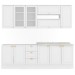 Cozinha Completa Dallas 11 Portas 3 Gavetas 100% Mdf Americana Branco - Panorama Móveis