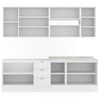 Cozinha Completa Dallas 11 Portas 3 Gavetas 100% Mdf Americana Branco - Panorama Móveis