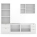 Cozinha Completa Miami 9 Portas 5 Gavetas 100% Mdf Americana Branco - Panorama Móveis