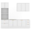 Cozinha Completa Miami 9 Portas 5 Gavetas 100% Mdf Americana Branco - Panorama Móveis