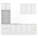 Cozinha Completa Miami 9 Portas 5 Gavetas 100% Mdf Americana Branco - Panorama Móveis