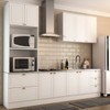 Cozinha Completa Miami 9 Portas 5 Gavetas 100% Mdf Americana Branco - Panorama Móveis