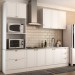 Cozinha Completa Miami 9 Portas 5 Gavetas 100% Mdf Americana Branco - Panorama Móveis